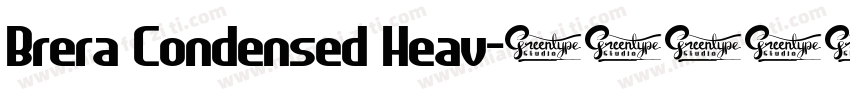 Brera Condensed Heav字体转换